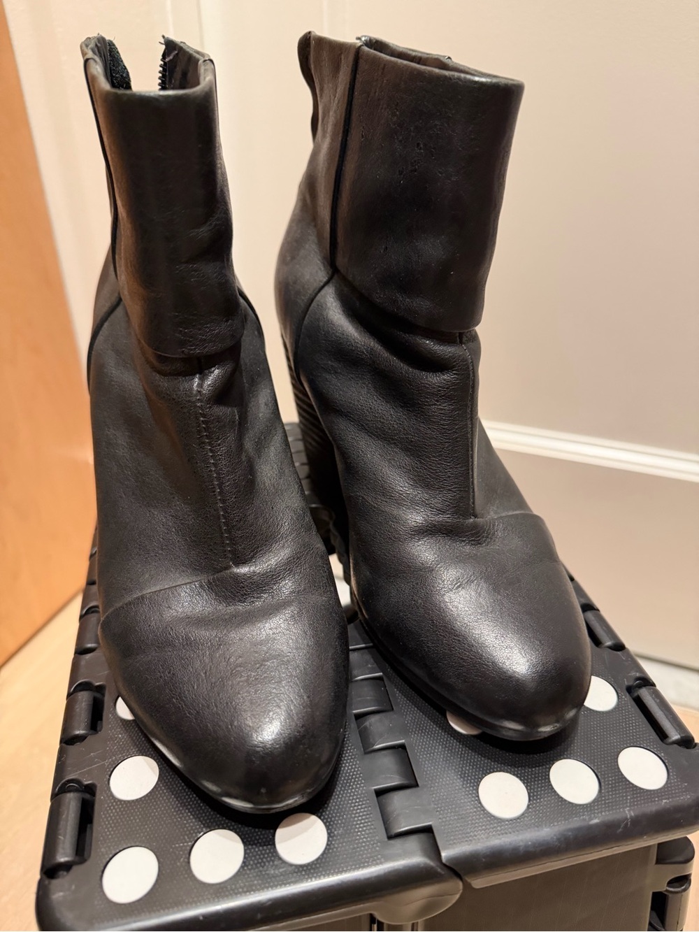rag & bone Newbury Leather Ankle Boots Size 37